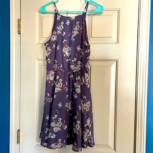 Francesca’s Boutique Floral Purple Dress